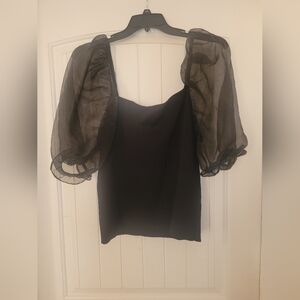 NWT Forever 21 puffy sleeve sweater blouse women's 3xl